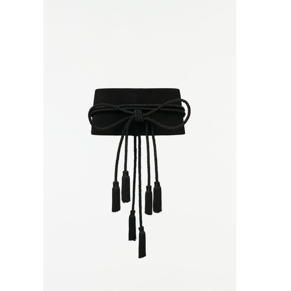 LEATHER SASH BELT LIMITED EDITION BLACK | NEW